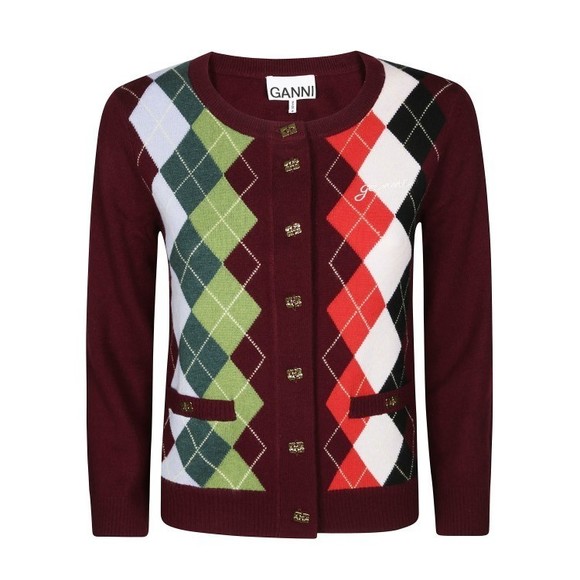 Ganni Cashmere Wool Blend Cardigan - NWT - Picture 1 of 3